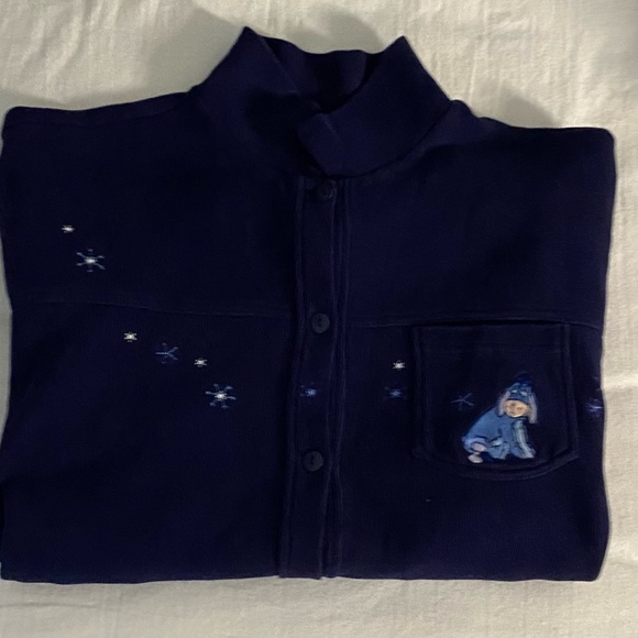 Women's Disney's Store Eeyore Sweater/Cardigan; Size XXL Navy - Picture 9 of 9